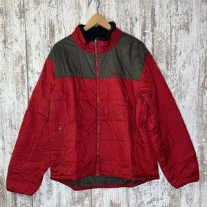 Marmot Red & Olive Quilted Insulated Jacket